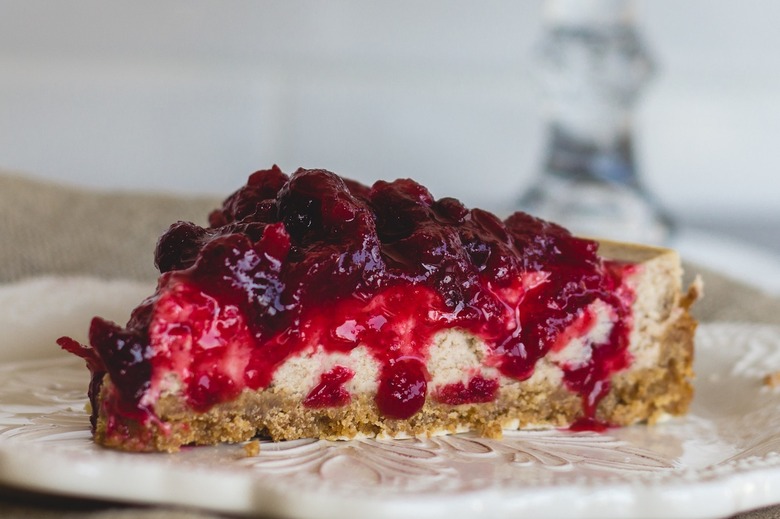 Holiday Dessert Recipe: Chai-Spiced Cheesecake with Cranberry Compote