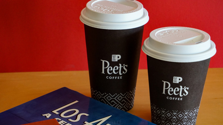 Peet's coffee cups