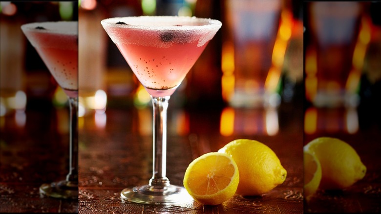 Fleming's Blueberry Lemon Drop Martini