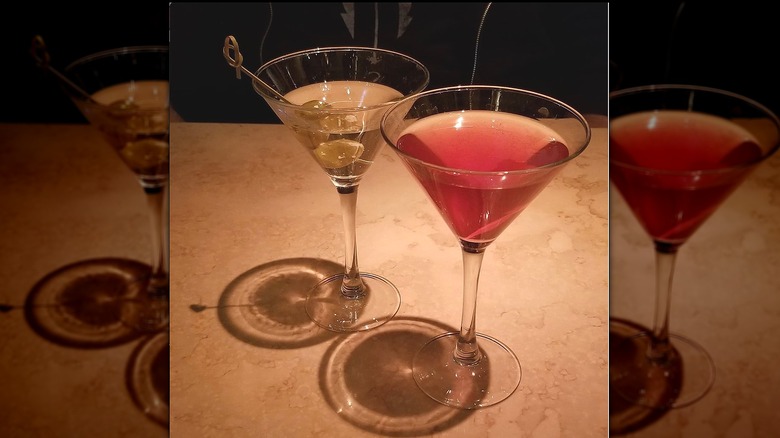 Two martinis from The Cheesecake Factory