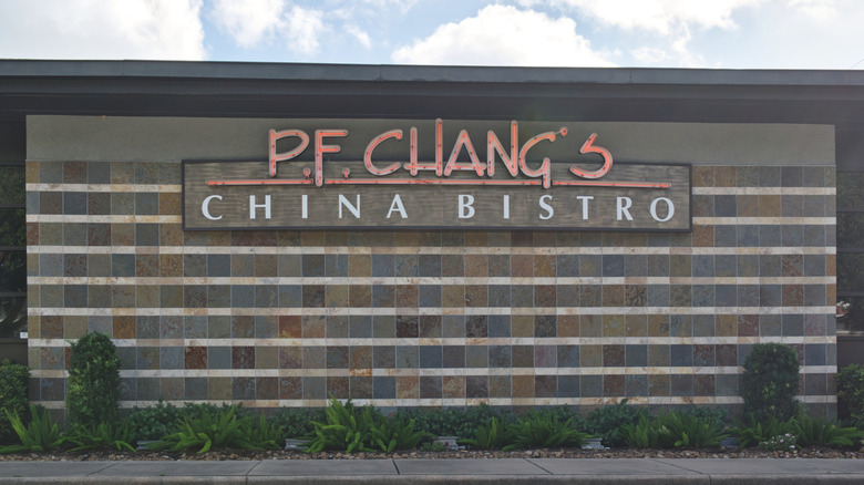 P.F. Chang's Signage on the outside of a building