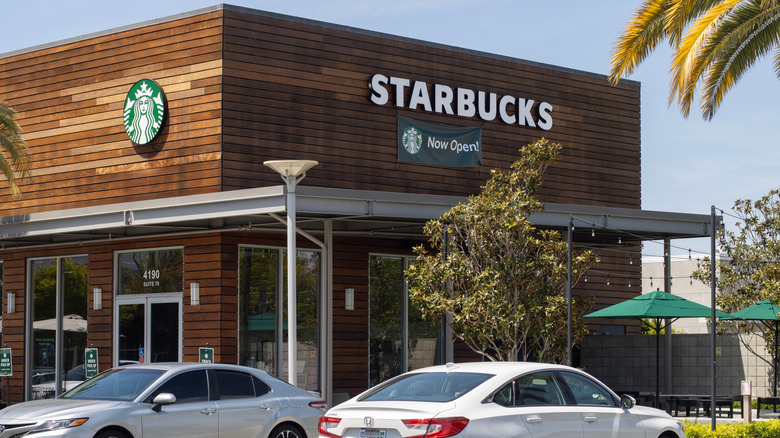 View of Starbucks location from the outside