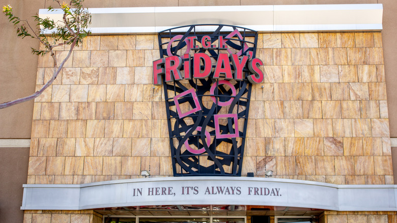 T.G.I. Friday's signage outside a store