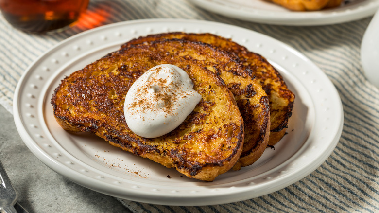 Plated French toast