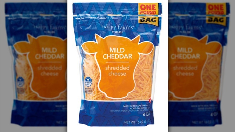 Happy Farms shredded cheese in a bag