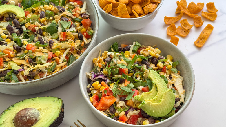 salad in 2 bowls