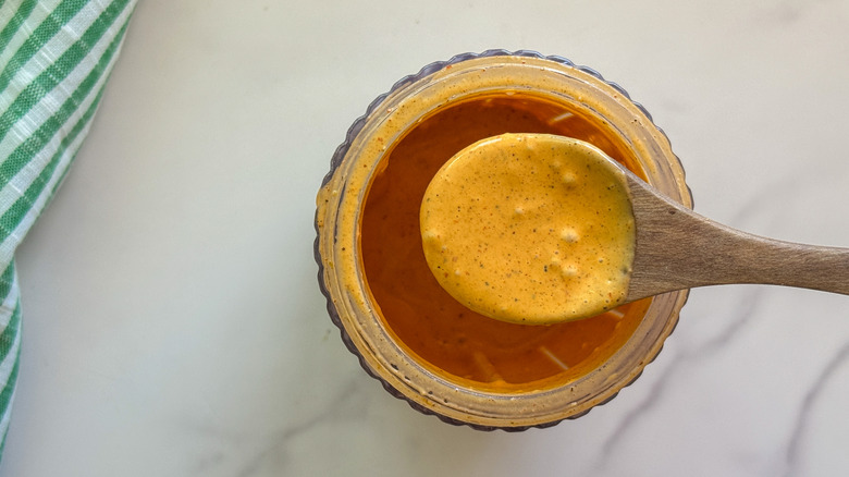 spoonful of dressing
