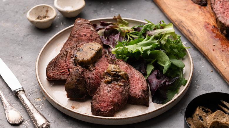 Chateaubriand with compound butter