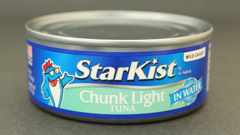 A can of StarKist chunk light tuna in water