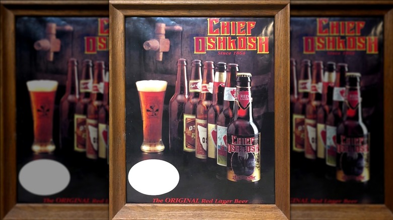 Vintage promotional ad for Chief Oshkosh Beer