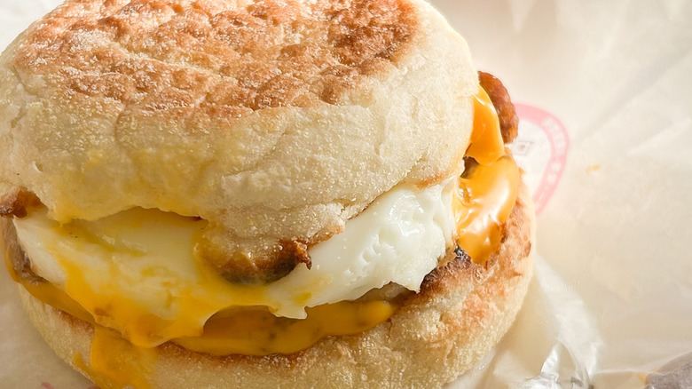 Egg McMuffin on wrapper