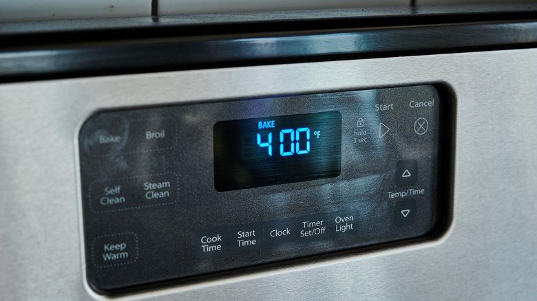 heating the oven to 400 degrees