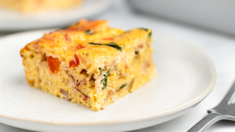 Cheesy Bacon Egg Bake Recipe