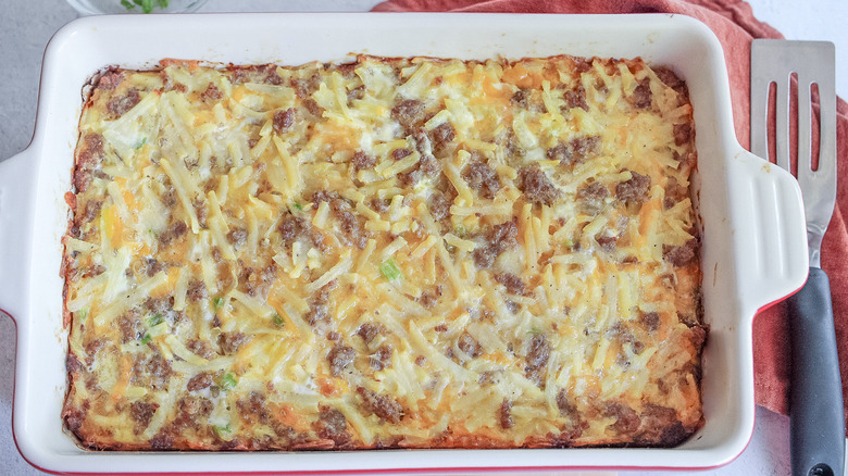 Cheesy Sausage Breakfast Casserole Recipe