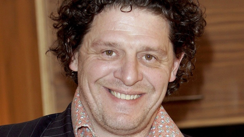 Chef Marco Pierre White smiling at event