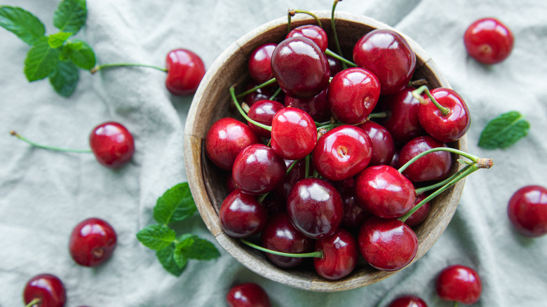 a bowl of cherries