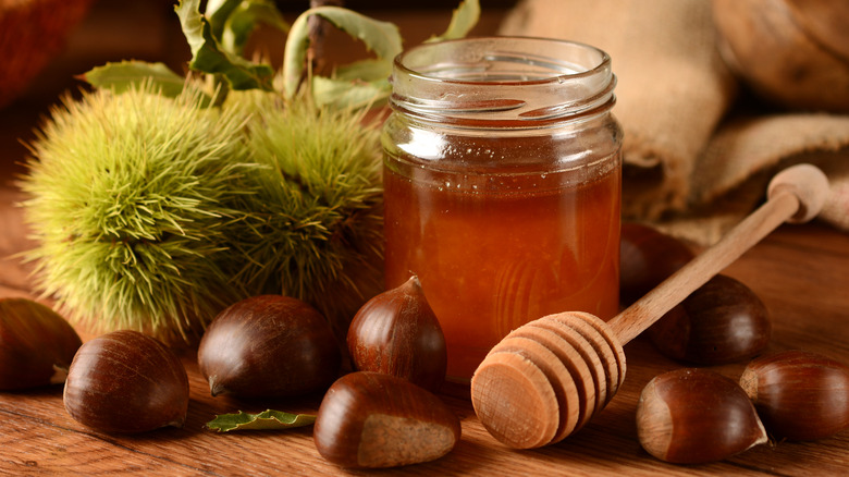 chestnut honey with wand