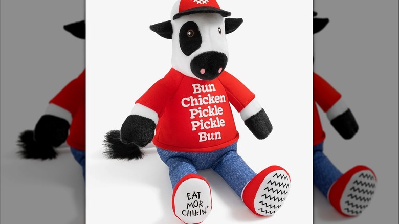 A specialty plush cow rolled out to celebrate the 80th anniversary of Chick-fil-A