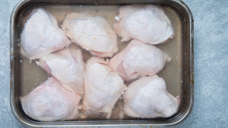 Brining chicken thighs