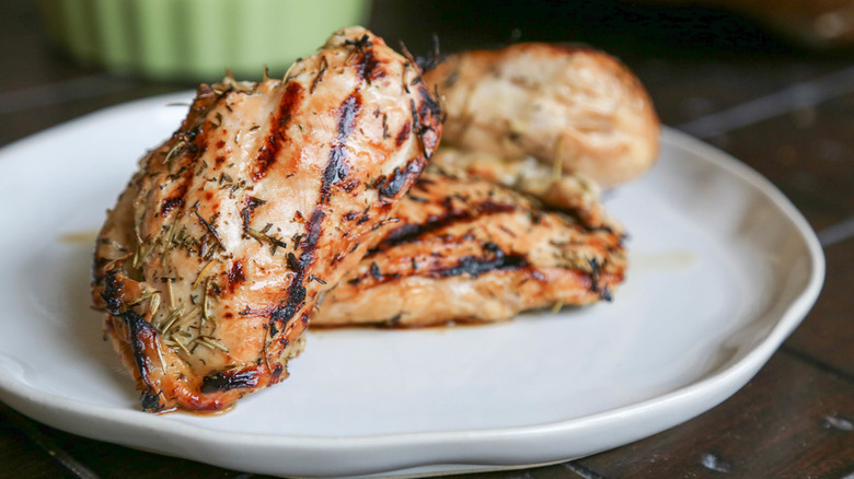 Grilled Chicken on white plate
