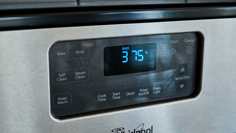 preheating the oven to 375 degrees