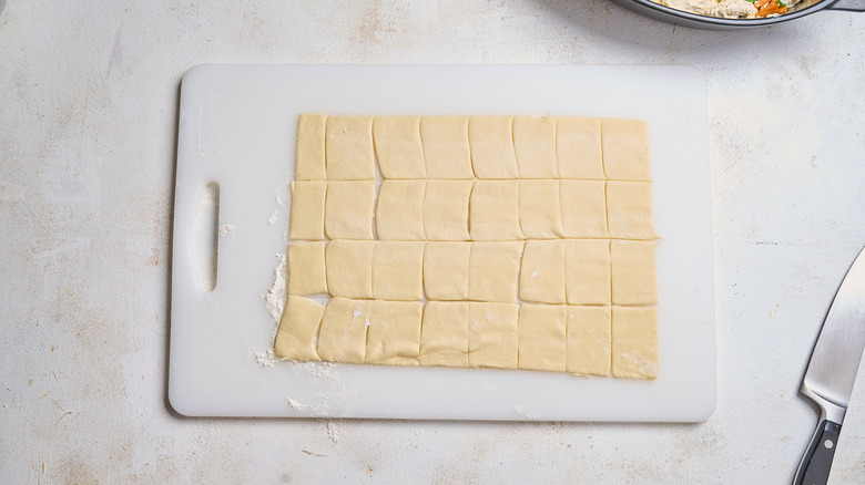puff pastry cut into squares