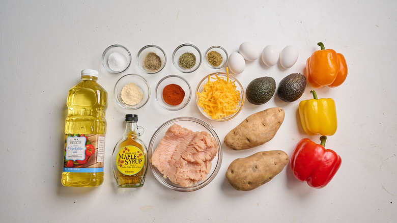ingredients on a table