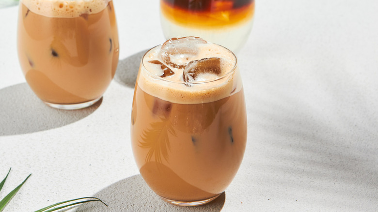 Iced latte flat white espresso