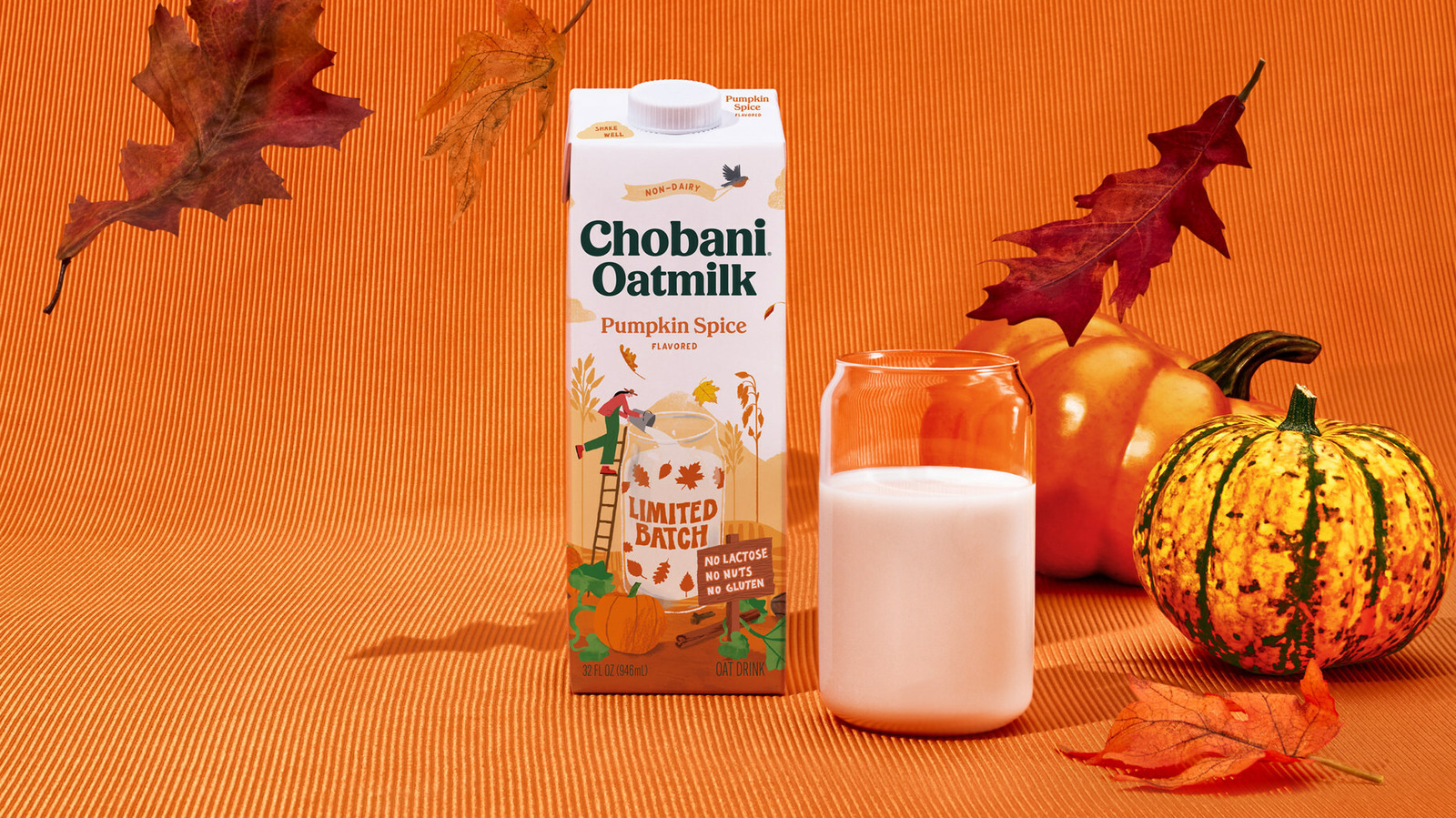 Chobani Is Fall With A New Oatmilk Pumpkin Spice Drink