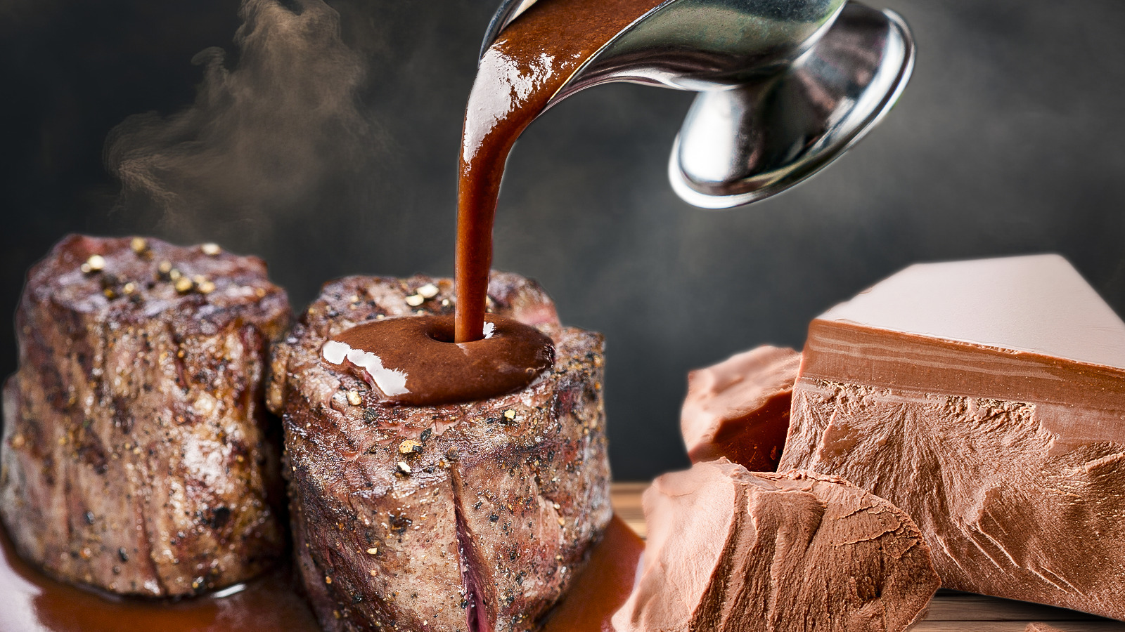 Chocolate and steak are an unlikely pairing that delivers rich results