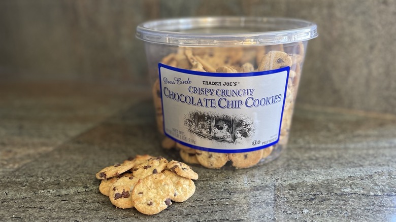 Trader Joe's chocolate cookies tub