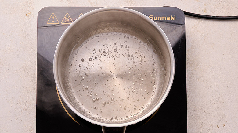 water boiling in a pot