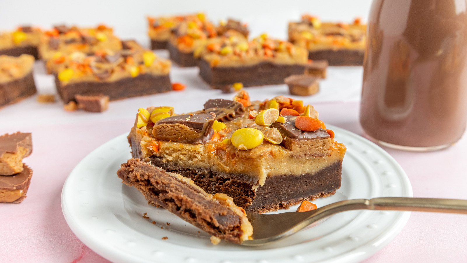 Chocolate Peanut Butter Cheesecake Bars Recipe