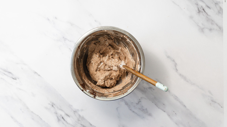 Chocolate cream in bowl