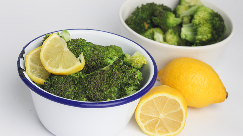 broccoli in bowls