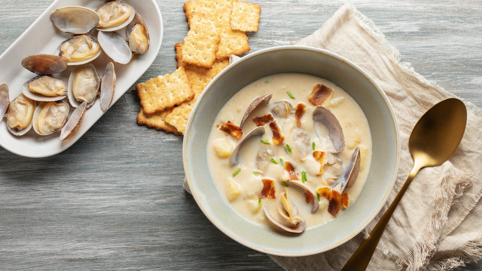 Clam Chowder Is Served With Homemade Saltines At This Boston-Based Seafood Restaurant - Tasting Table