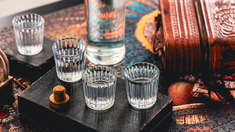 shots of mezcal
