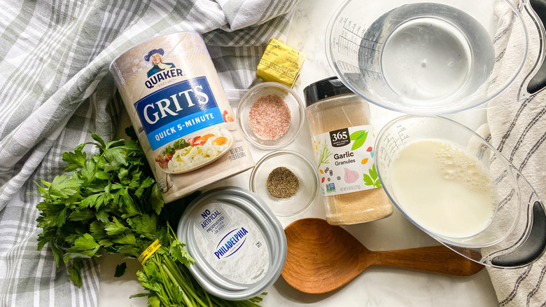 ingredients for creamy grits