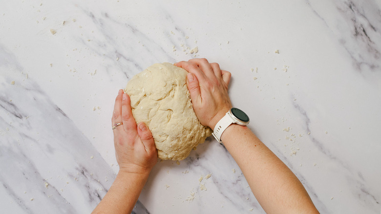 Kneading dough