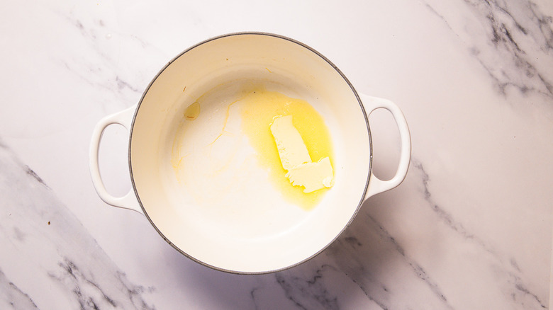Butter in pot