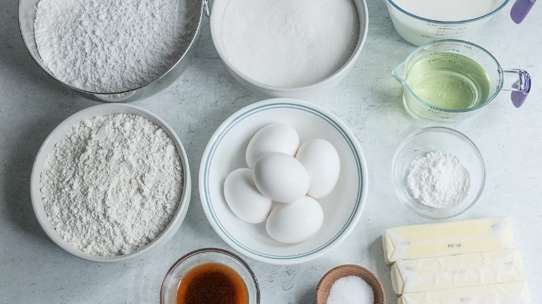 ingredients for white cake