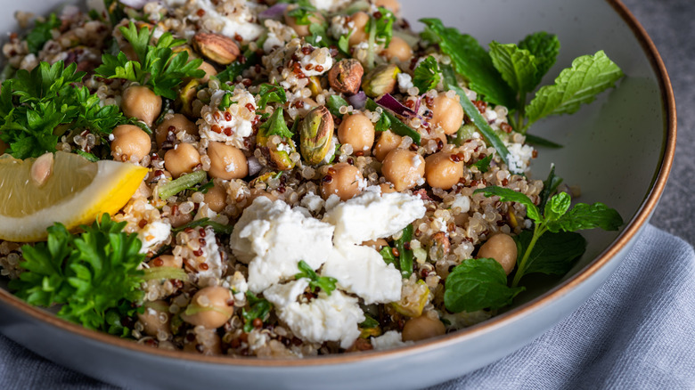The "Jennifer Aniston" salad with pistachio and mint