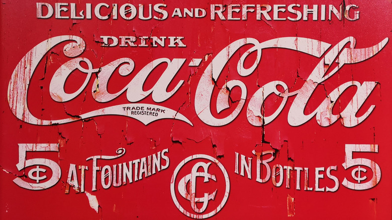 vintage Coca-Cola sign