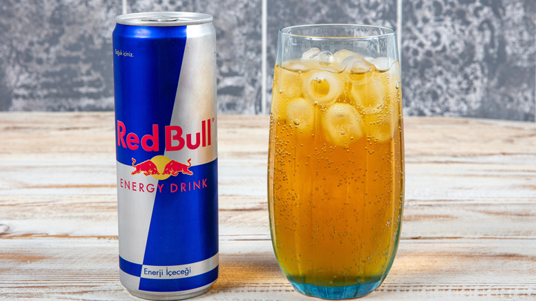 Red Bull vodka and can