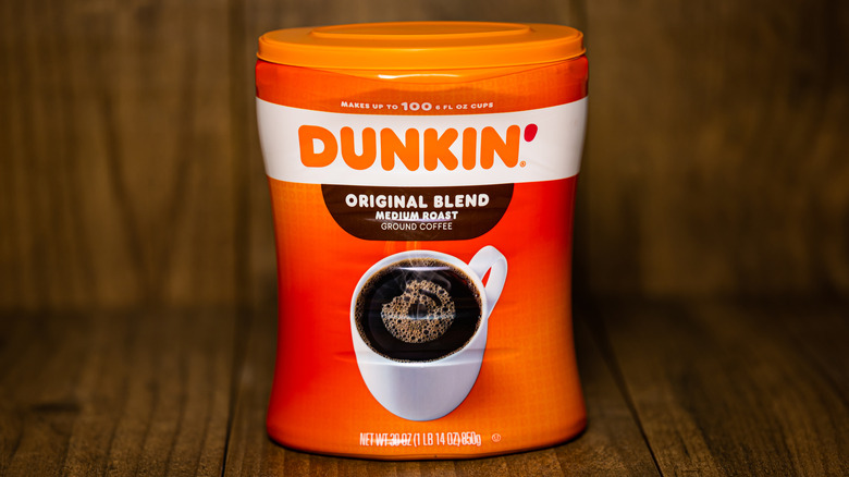 Orange coffee canister