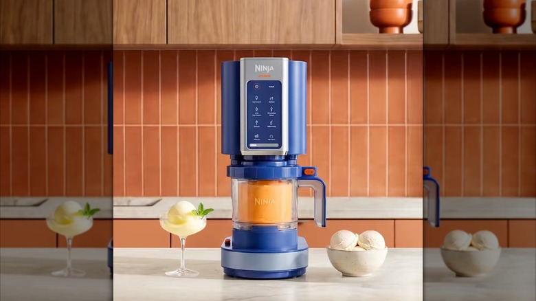 Ninja ice cream maker on a counter