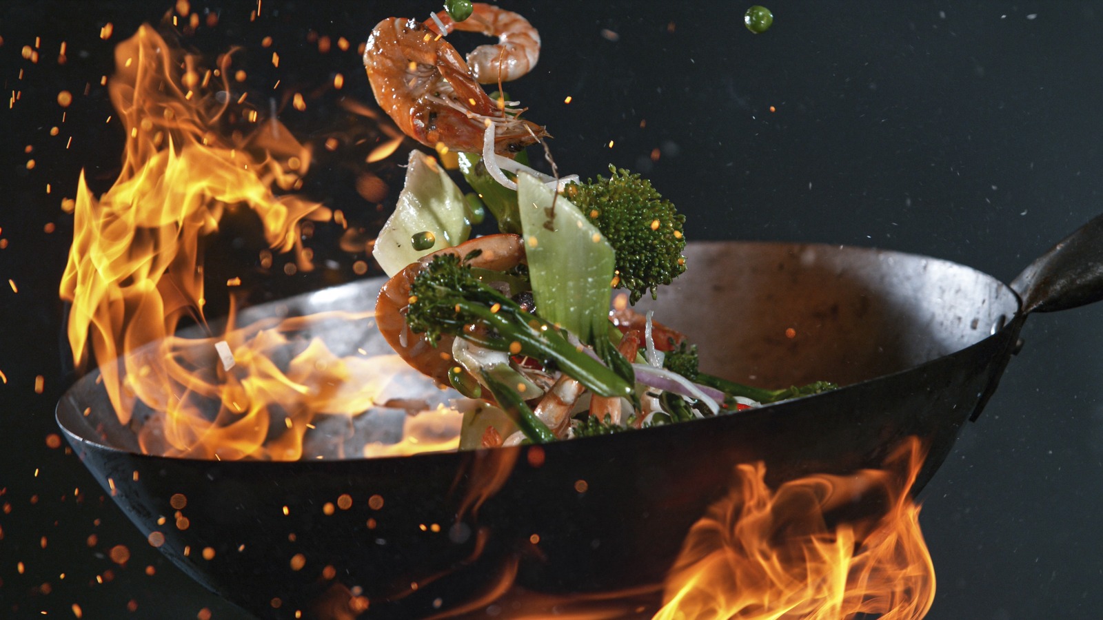 Traditional Wok with Glass Lid