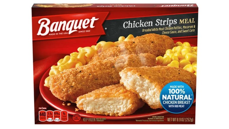 Banquet chicken strips meal box