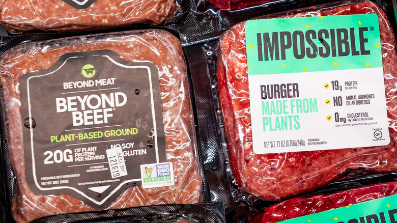 packaged plant-based burger alternatives 