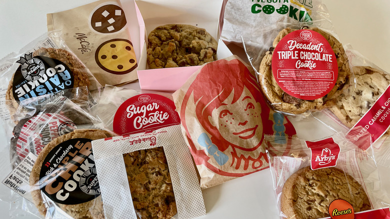 Variety of fast food cookies